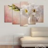 This five-piece canvas set is designed to hang together as a coordinated gallery wall