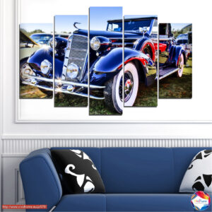 Vintage Auto Industry 5-Piece Canvas Print Set