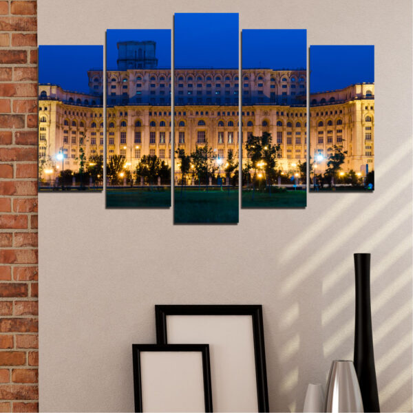 Castle City Capital 5-Piece Canvas Print Set