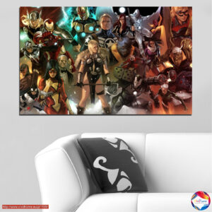 Κινούμενη Ομάδα Υπερηρώων Canvas Print