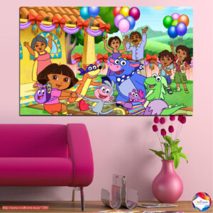 Dora the Explorer Leinwanddruck für Kinderzimmer