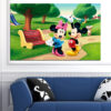 Tablou canvas cu Mickey Mouse și Minnie Mouse, personajele clasice animate Disney