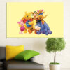 A single-panel canvas print featuring Winnie the Pooh, the classic honey-loving bear