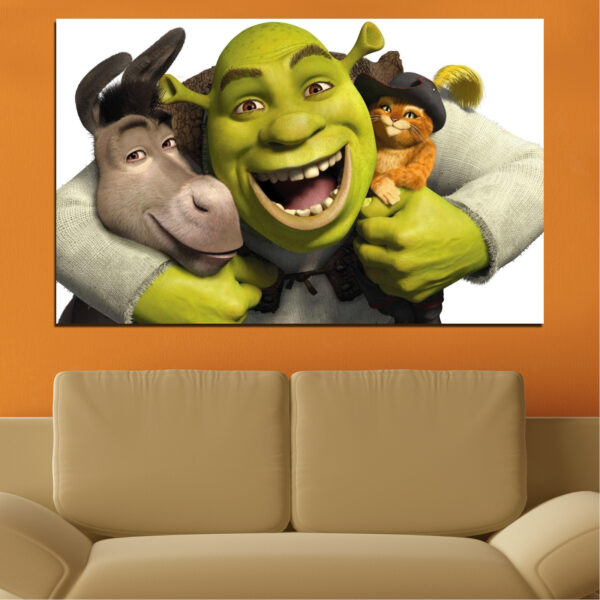Shrek i prijatelji animirani canvas print