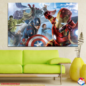 Avengers Assemble Helden Leinwanddruck