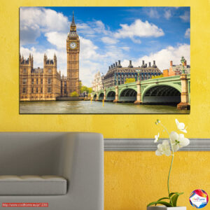 Westminster Bridge und Big Ben Leinwanddruck