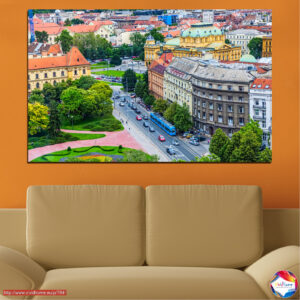 Budimpešta Pogled iz Zraka Platno