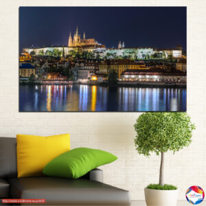 Neon City Lights Canvas Print