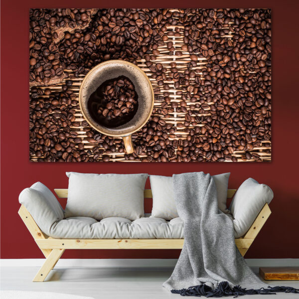 Coffee Beans Close-Up Canvas Print
