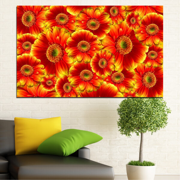 Gerbera Bouquet Collage Canvas Print