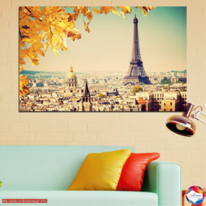 Paris Eiffel Tower Collage Leinwanddruck