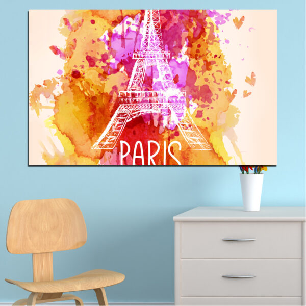Eiffel Tower Collage Canvas Print