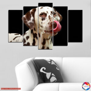Dalmatian Portrait 5-delige Canvas Print