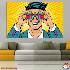 Pop Art WOW Comic Canvas Print