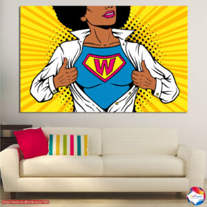 Pop Art Superwoman Canvas Print