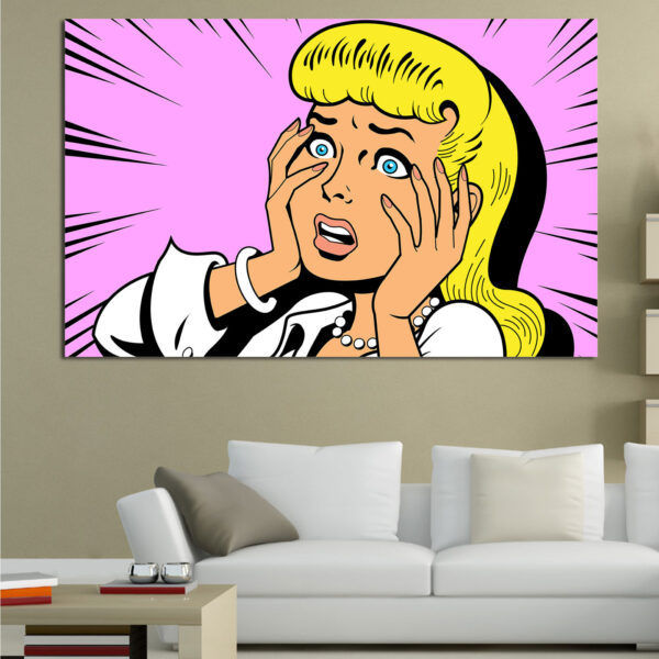 Pop Art pārsteigums kanvas prints