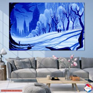 Χειμερινή Περιπλάνηση στην Πόλη Canvas Print