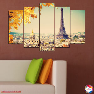 Eiffel Tower Paris 5-paneeliga lõuendprint