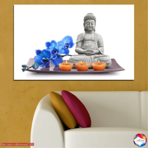 Buddha ja tšakra sümbolite kanvaspilt