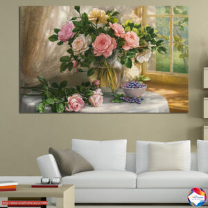 Pavasara Pušķis Audekla Prints – 5 Paneļu Komplekts