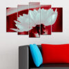 A field of red poppies stretches across five connected panels