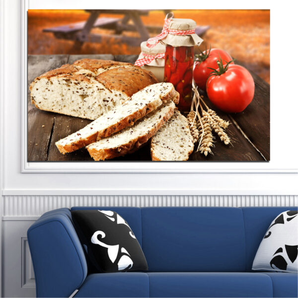 Fresh Vegetables and Salmon Canvas Print