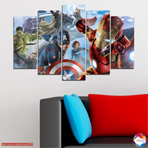Avengers Assemble 5-osalise kanvasprindi komplekt