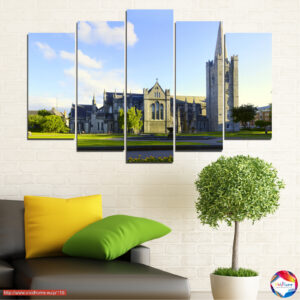 Irský hrad nad smaragdovým údolím – 5dílný canvas
