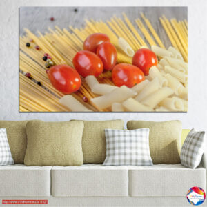 Itaalia pasta koostisosade kanvaspilt