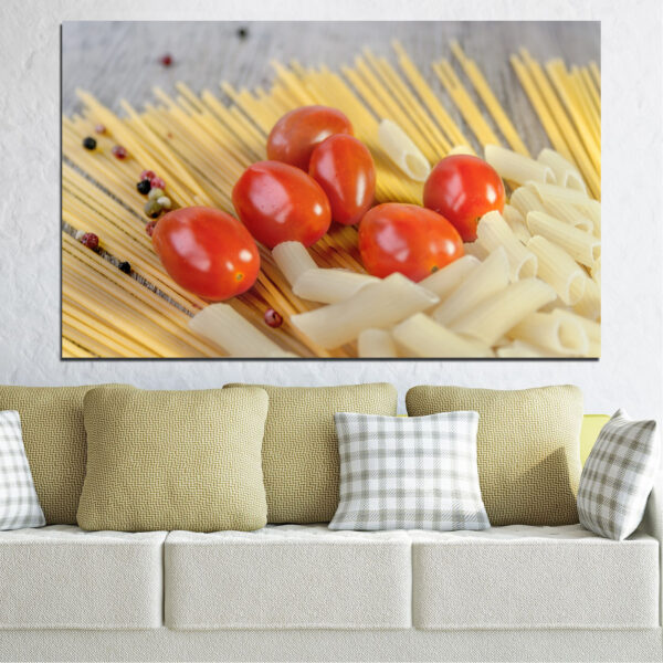 Lienzo Ingredientes de Pasta Italiana