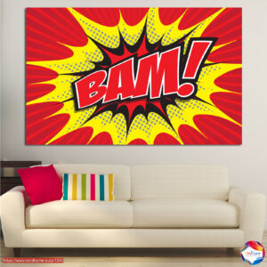Pop Art BAM! Comic Book Leinwanddruck