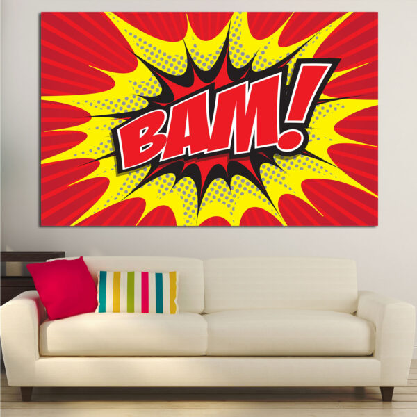 Pop Art BAM! Komiks Canvas Print