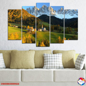 Village in the mountains 5 pieces №0364