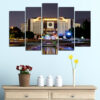 Five-panel canvas print showing Bulgaria's National Palace of Culture in Sofia