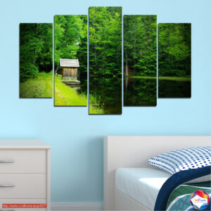 Cabin in the Woods 5-Piece Canvas Print