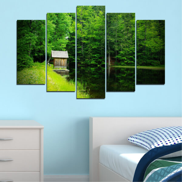 Cabin in the Woods 5-Piece Canvas Print