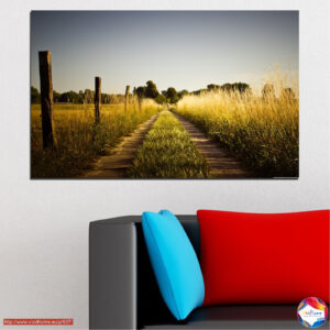 Δρόμος Διαμέσου Χρυσαφιού Πεδίου Canvas Print