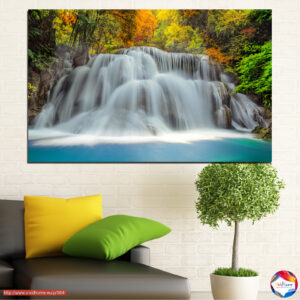 Water Symphony Canvas Print – Flowing Water Landscape