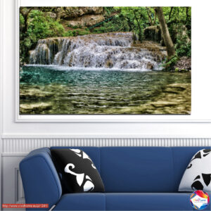 Misty Lake Reflection Canvas Print