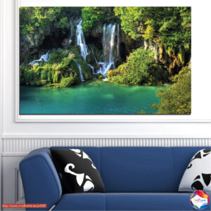 Misty Water Landscape Canvas Print