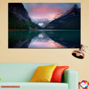 Misty Lake Reflection Canvas Print