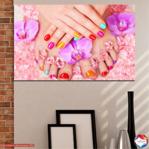 Bubblegum Pink Nails Canvas Print