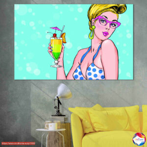 Juego de Lienzo Pop Art Vibraciones de Verano 5 Piezas