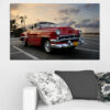 A vintage American automobile rendered in rich, saturated colors