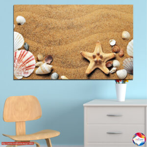 Sand und Muscheln Strand Leinwanddruck