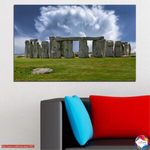 Stonehenge napnyugtakor 5 részes vászonnyomat