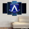 Five-panel canvas print celebrating Levski Sofia football club