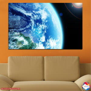 Zemlja iz svemira Canvas Print