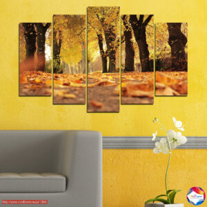 Rudens parka takas audekla prints – 5 daļu komplekts