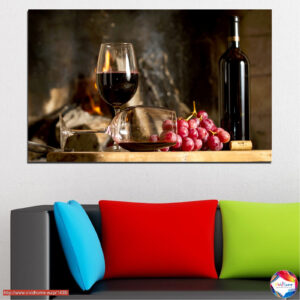 Wein und Trauben Stillleben Leinwanddruck